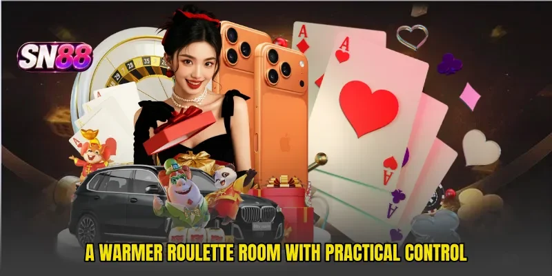 A warmer roulette room with practical control
